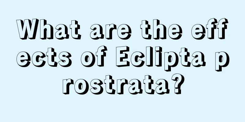 What are the effects of Eclipta prostrata?