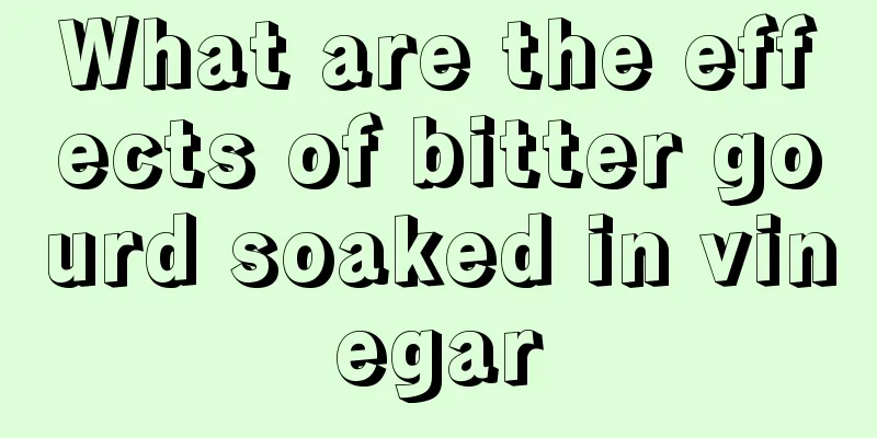 What are the effects of bitter gourd soaked in vinegar