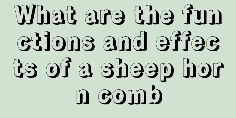 What are the functions and effects of a sheep horn comb
