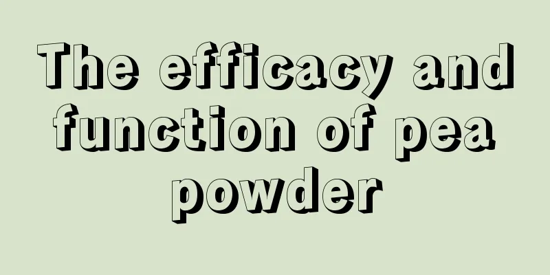 The efficacy and function of pea powder