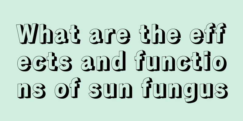 What are the effects and functions of sun fungus