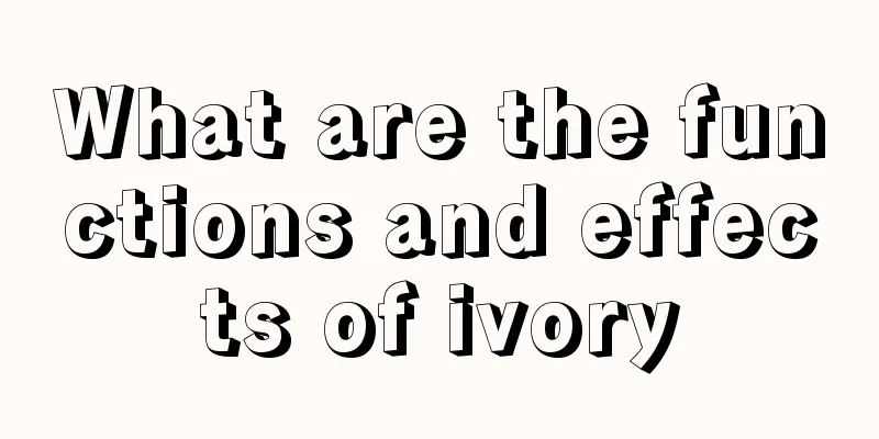 What are the functions and effects of ivory