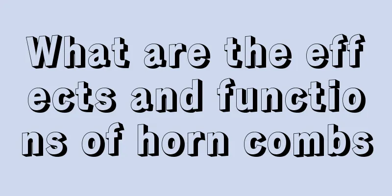What are the effects and functions of horn combs