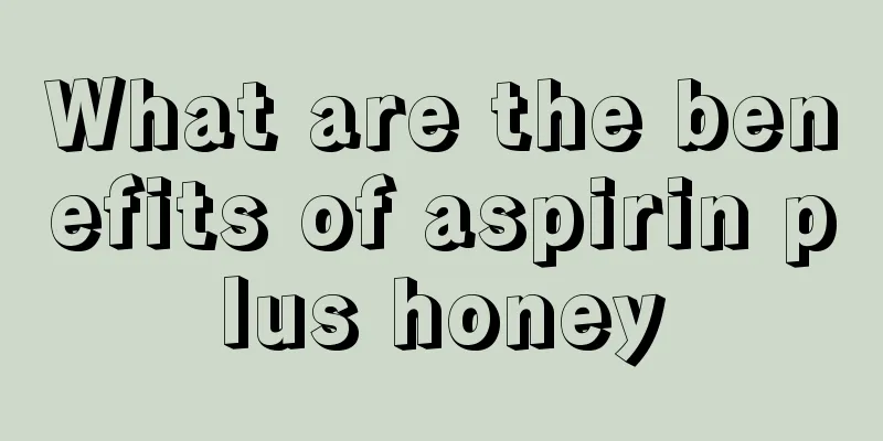 What are the benefits of aspirin plus honey