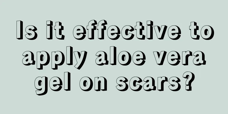 Is it effective to apply aloe vera gel on scars?
