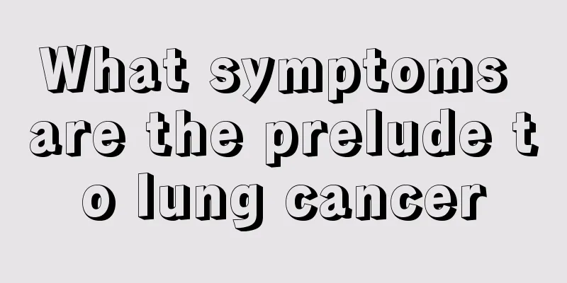 What symptoms are the prelude to lung cancer