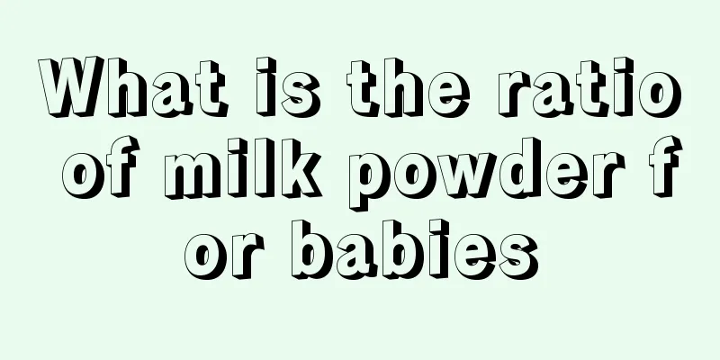 What is the ratio of milk powder for babies