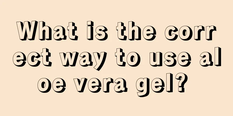 What is the correct way to use aloe vera gel? 