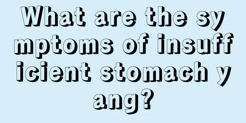 What are the symptoms of insufficient stomach yang?