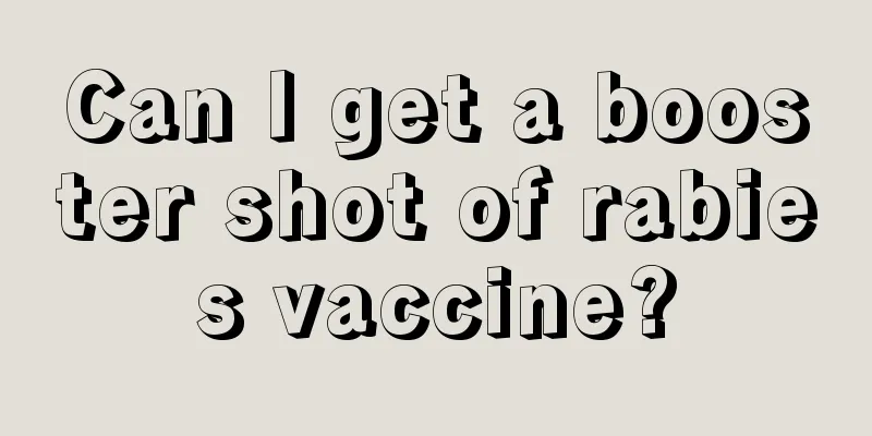 Can I get a booster shot of rabies vaccine?