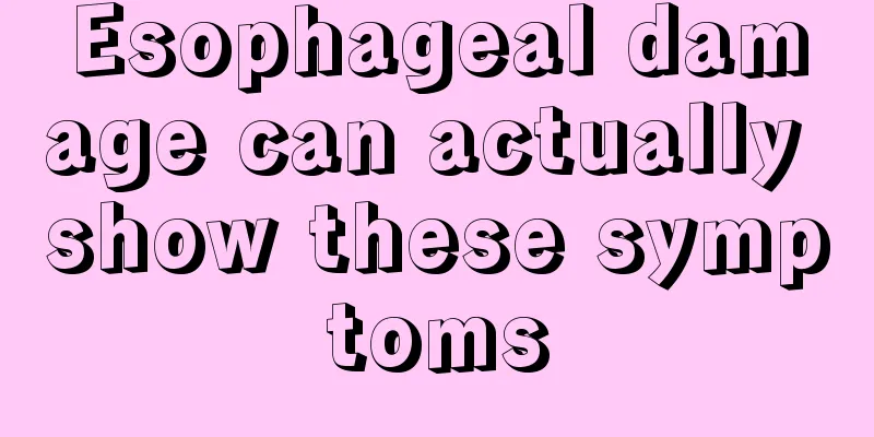 Esophageal damage can actually show these symptoms