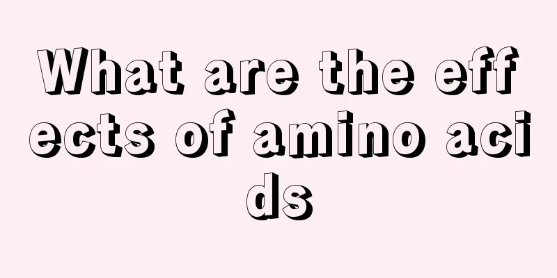 What are the effects of amino acids
