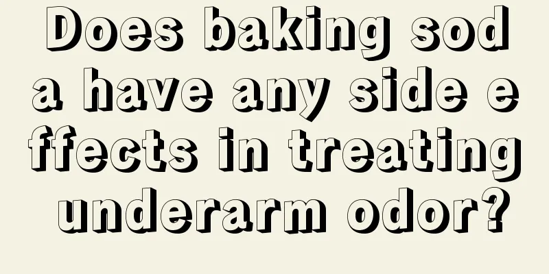 Does baking soda have any side effects in treating underarm odor?