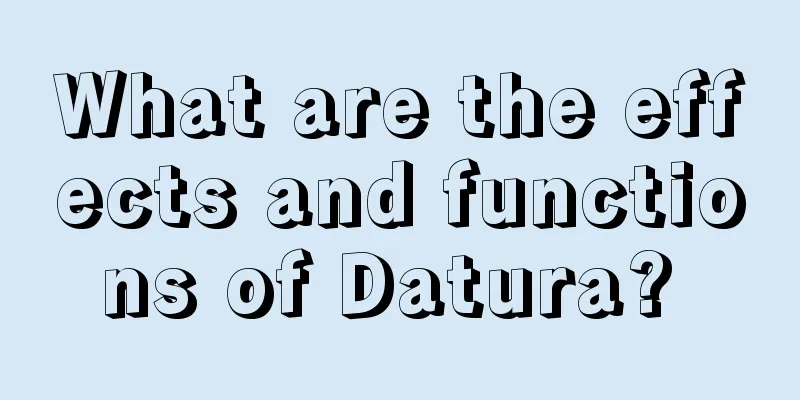 What are the effects and functions of Datura? 