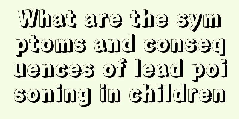 What are the symptoms and consequences of lead poisoning in children