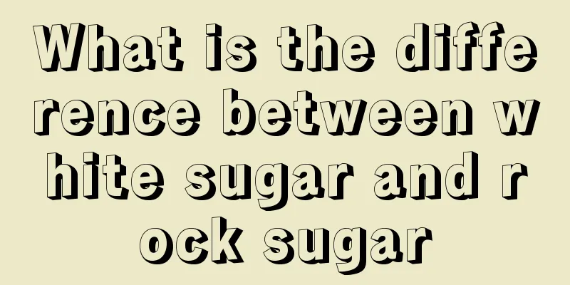 What is the difference between white sugar and rock sugar