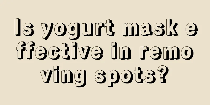 Is yogurt mask effective in removing spots?