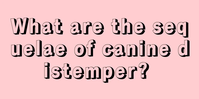 What are the sequelae of canine distemper? 
