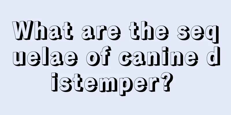 What are the sequelae of canine distemper? 