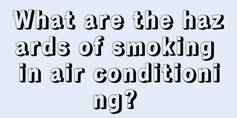 What are the hazards of smoking in air conditioning? 
