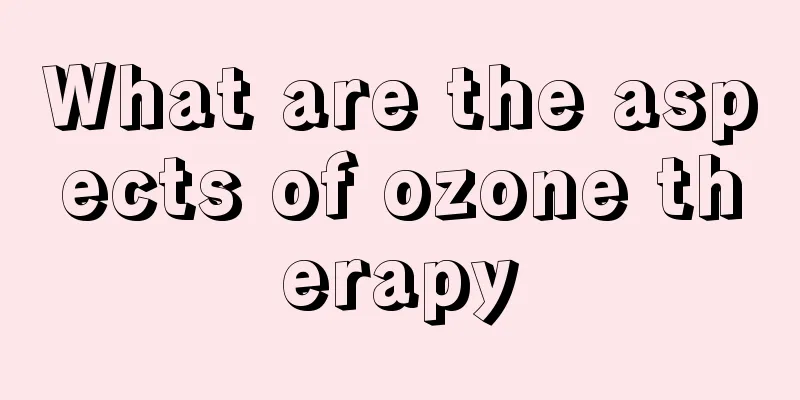 What are the aspects of ozone therapy