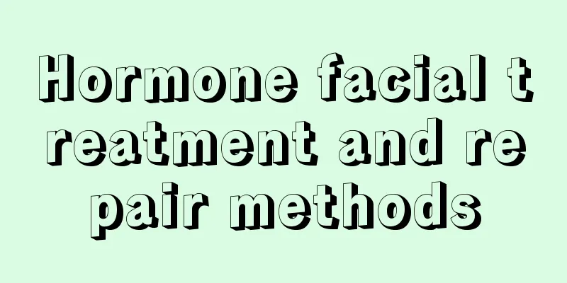 Hormone facial treatment and repair methods