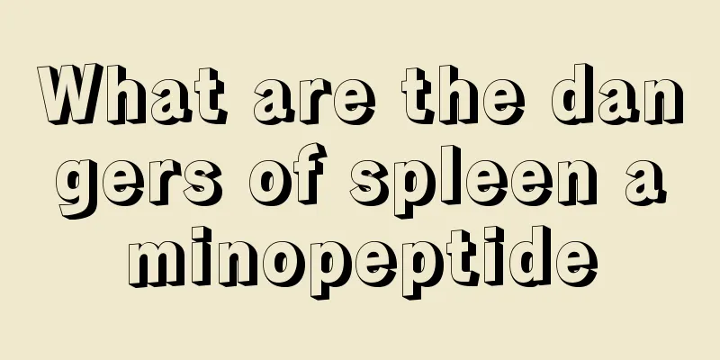 What are the dangers of spleen aminopeptide