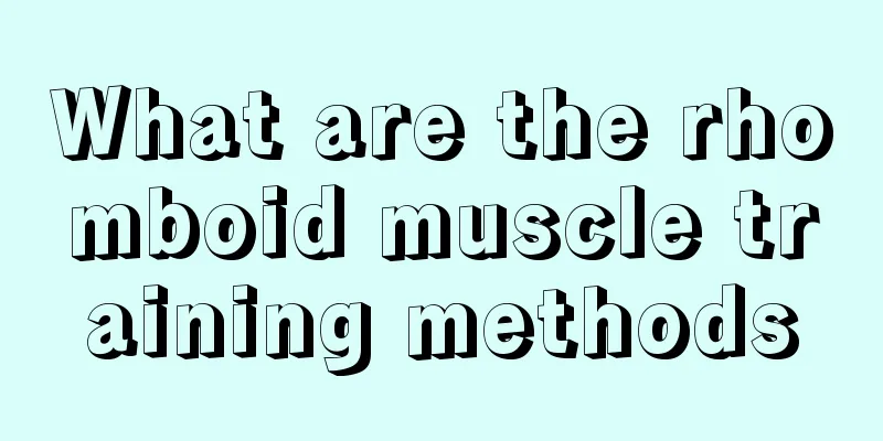 What are the rhomboid muscle training methods