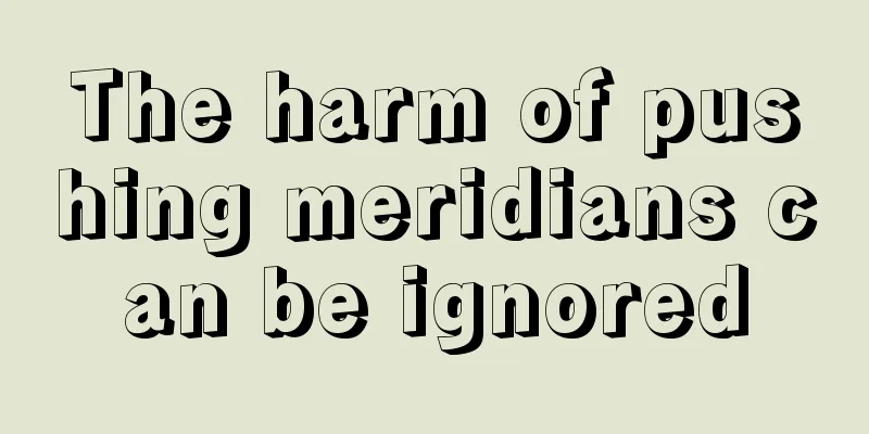 The harm of pushing meridians can be ignored