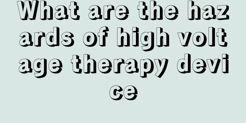 What are the hazards of high voltage therapy device
