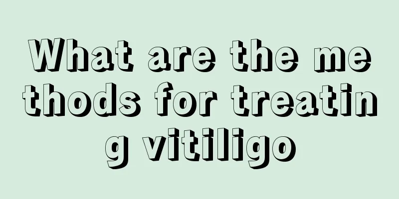 What are the methods for treating vitiligo