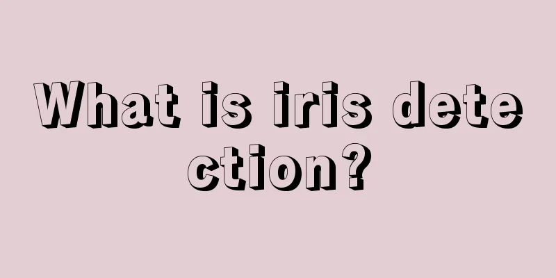What is iris detection?