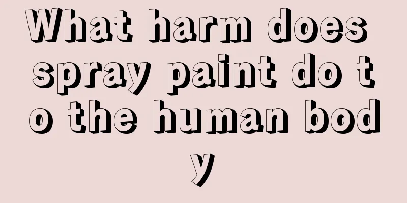 What harm does spray paint do to the human body