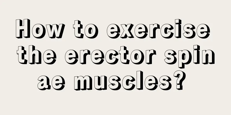 How to exercise the erector spinae muscles? 