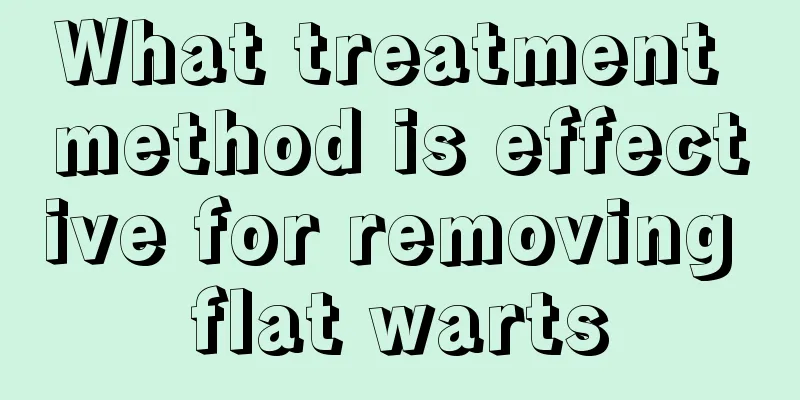 What treatment method is effective for removing flat warts