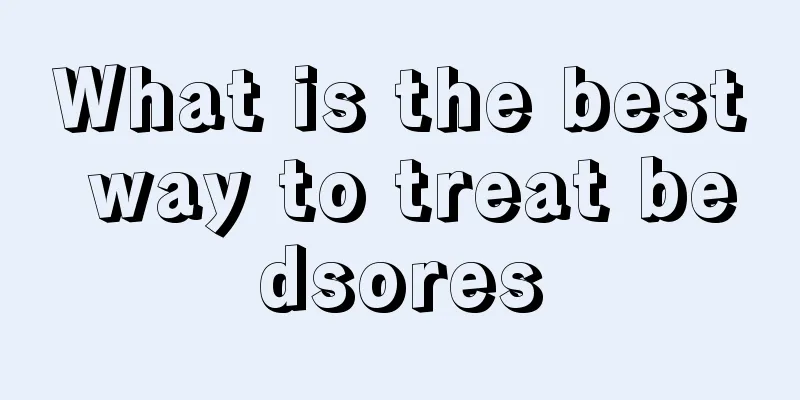 What is the best way to treat bedsores