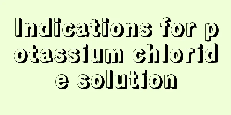 Indications for potassium chloride solution