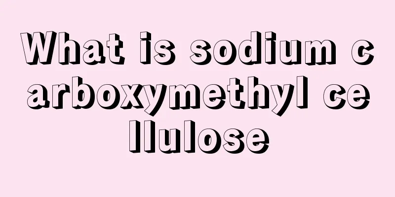 What is sodium carboxymethyl cellulose