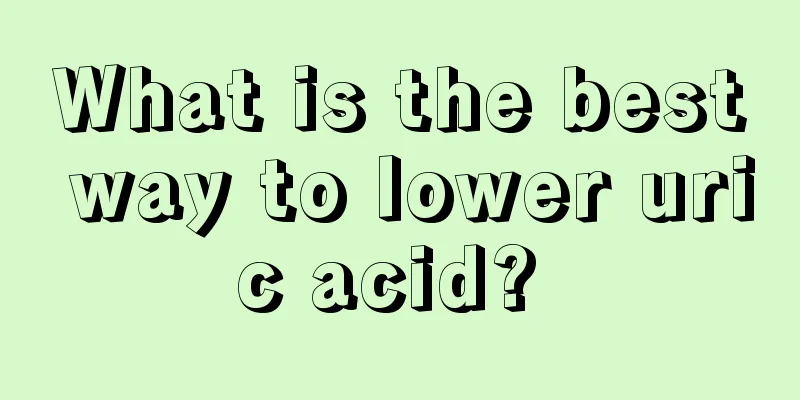 What is the best way to lower uric acid? 