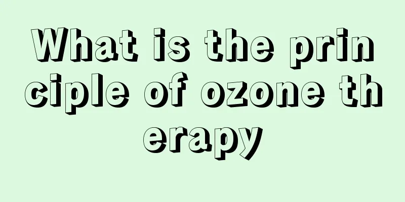 What is the principle of ozone therapy