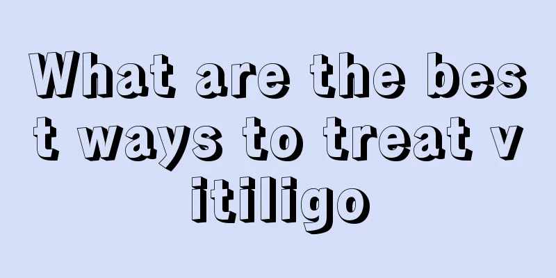 What are the best ways to treat vitiligo