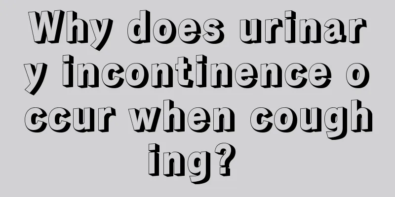 Why does urinary incontinence occur when coughing? 