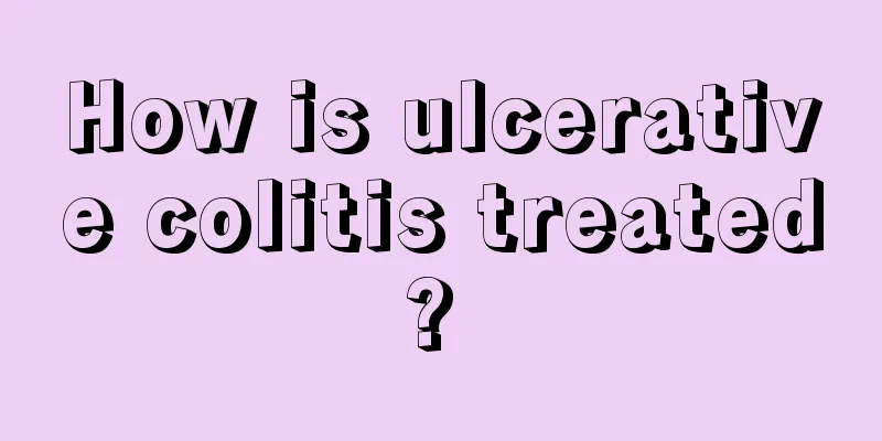 How is ulcerative colitis treated? 