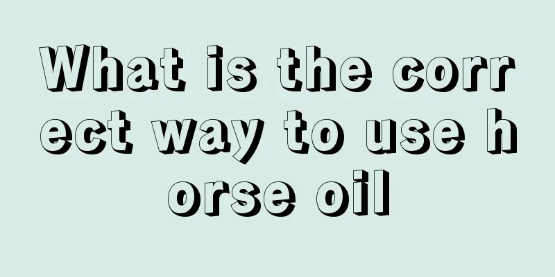 What is the correct way to use horse oil