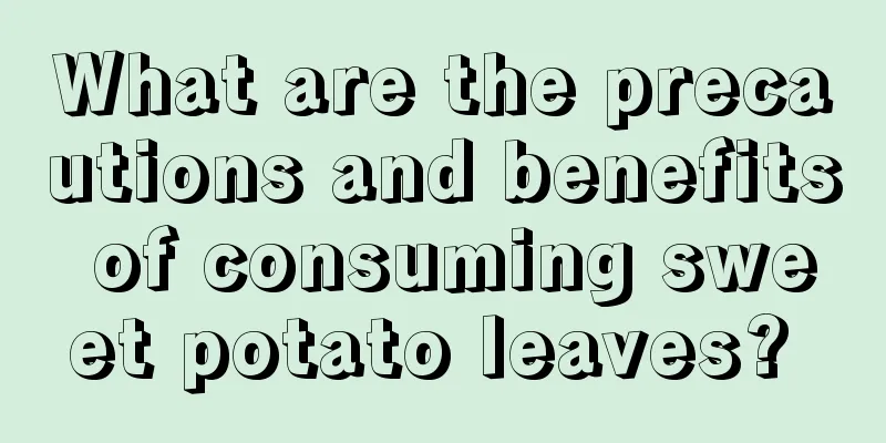 What are the precautions and benefits of consuming sweet potato leaves? 