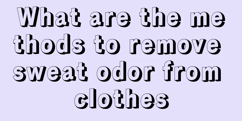 What are the methods to remove sweat odor from clothes