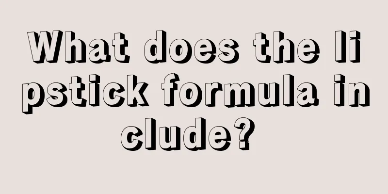 What does the lipstick formula include? 