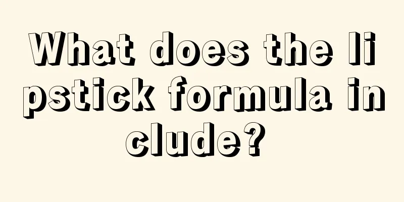 What does the lipstick formula include? 