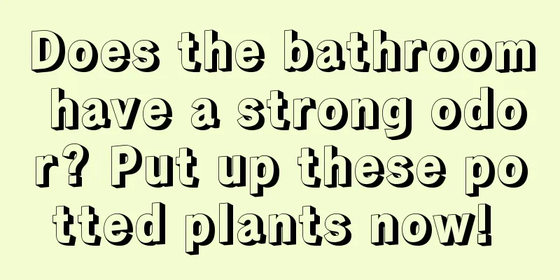 Does the bathroom have a strong odor? Put up these potted plants now! 
