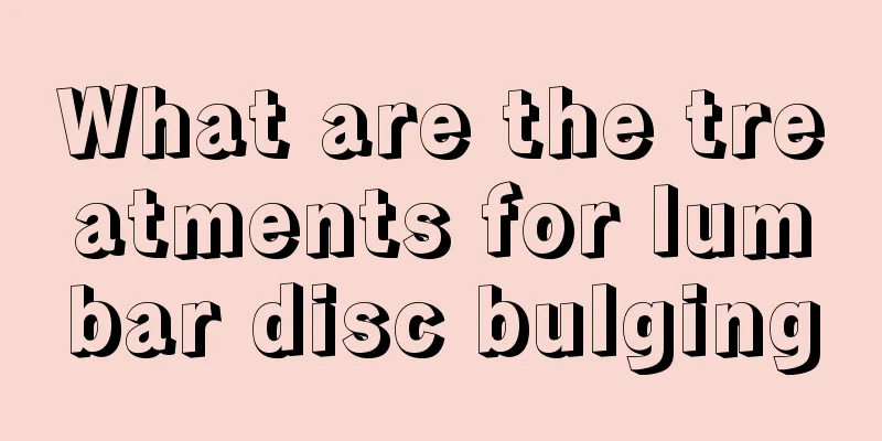 What are the treatments for lumbar disc bulging